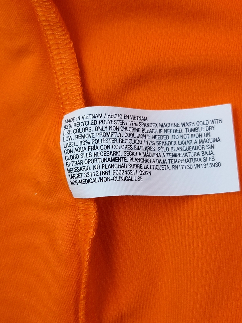 wild fable Orange Button-Front Long-Sleeve Crop Top - Picture 6 of 7